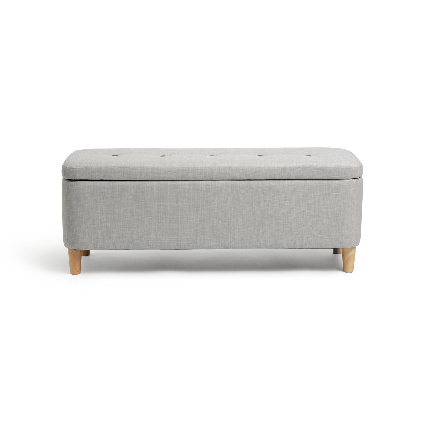 Habitat Aspen Ottoman - Light Grey