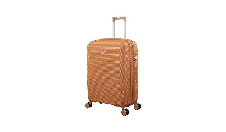 IT Luggage Continuous Expandable 8 Wheel Hard Medium Suitcase - Pumpkin