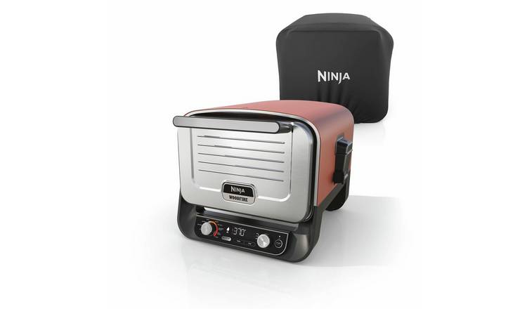 Ninja Woodfire Electric Outdoor Oven with Cover - Terracotta