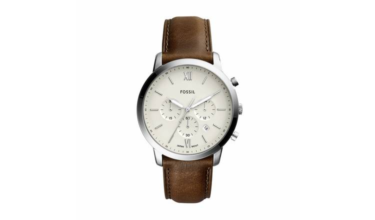 Fossil Neutra Chronograph Brown Leather Strap Watch