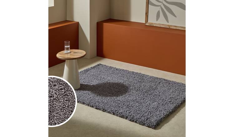 Habitat Noodle Flint Grey Rug - 120x170cm