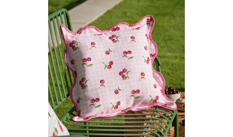 Furn Fruits Cherry Pink Outdoor Cushion