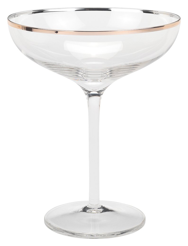Argos Home Palm House Champagne Coupe Glasses - Set of 6