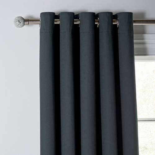 Buy Argos Home Blackout Eyelet Curtains Jet Black Limited Stock