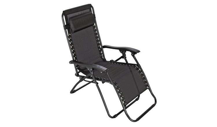 Buy Argos Home Metal Set Of 2 Sun Lounger Chairs Black