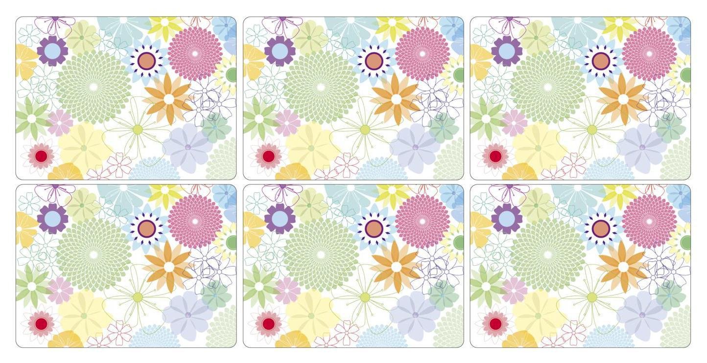 Portmeirion Crazy Daisy 6 Placemats and Coasters.