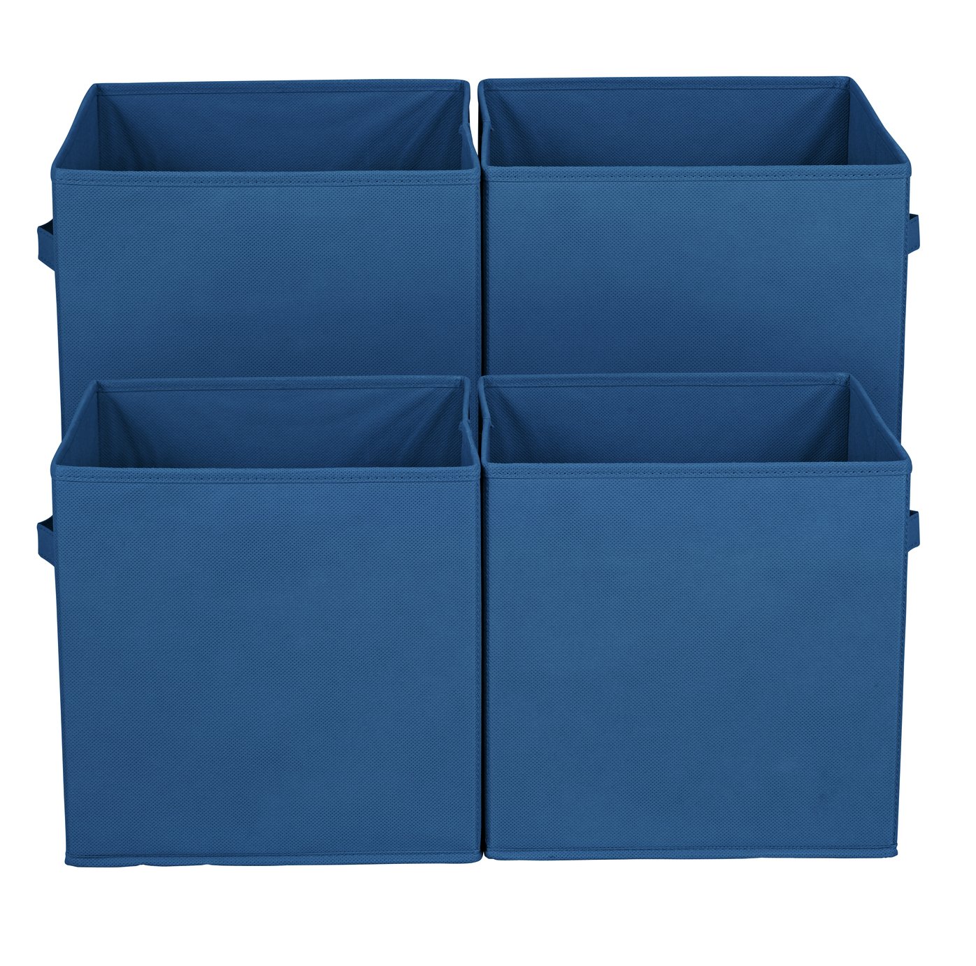 Argos Home Pack of 4 Blue Canvas Boxes Review