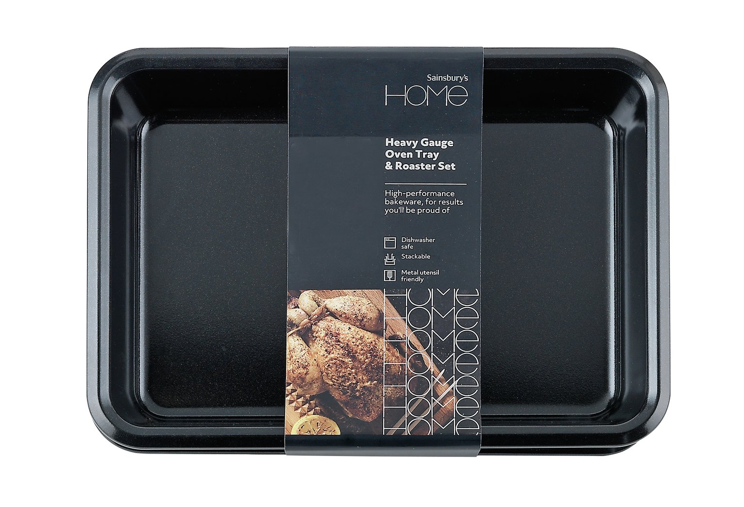Sainsbury's Home Heavy Gauge 2 Piece Oven Tray & Roaster Set Reviews