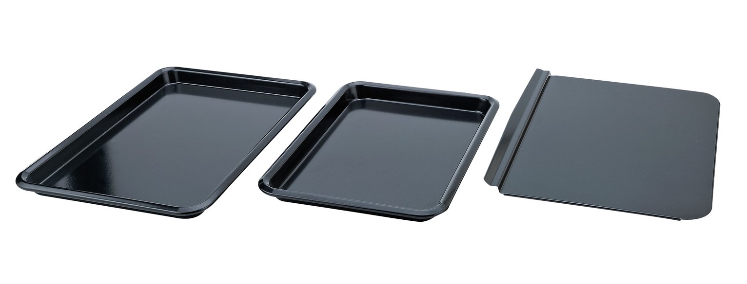 Sainsbury's Home Heavy Gauge 3 Piece Non-Stick Oven Tray Set review