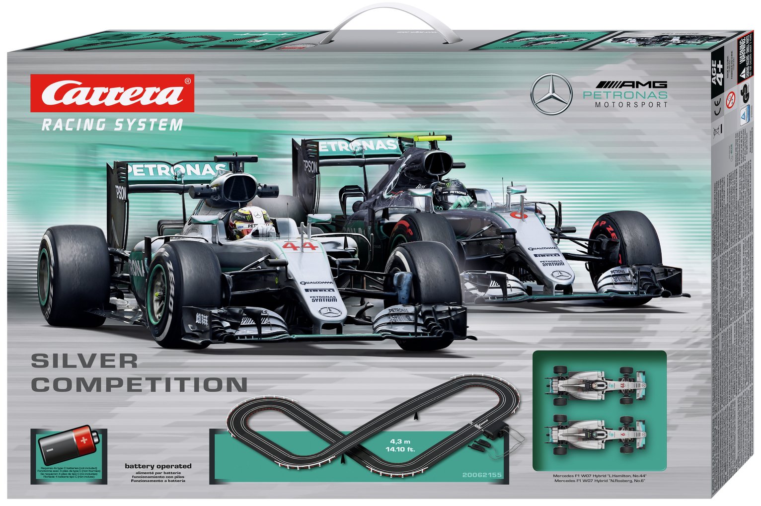 Carrera f1 mercedes store track set