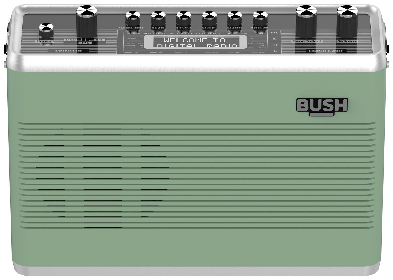 Bush Retro Wireless DAB Radio - Sage Green