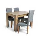 Miami oak clearance effect dining table