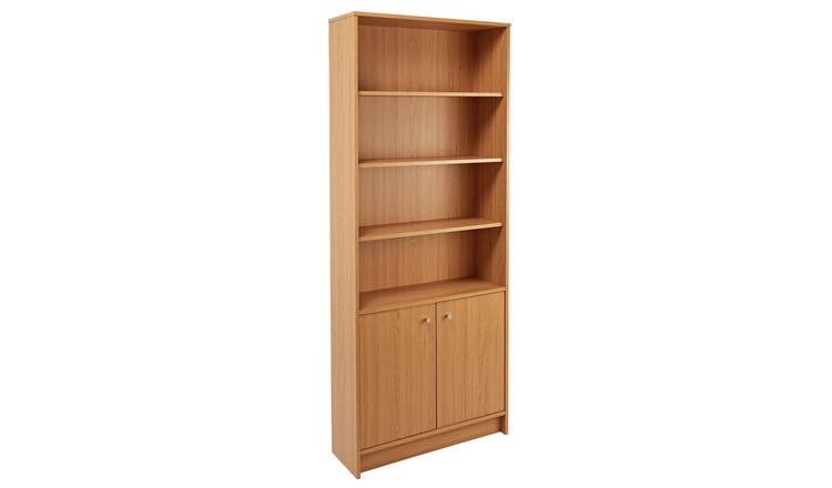 Buy Argos Home Malibu 2 Door Tall Bookcase Oak Effect