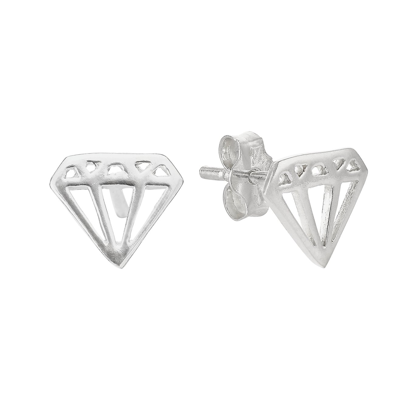Revere Sterling Silver Diamond Shape Stud Earrings review