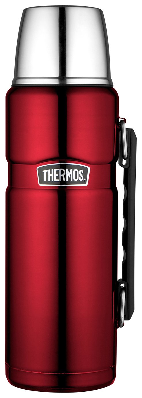 Thermos Stainless King Red Flask