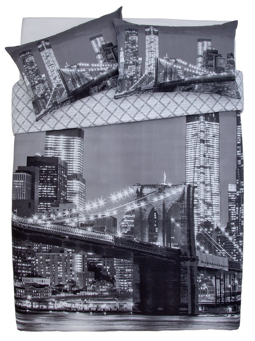 Argos Home New York Skyline Bedding Set Kingsize 8526548