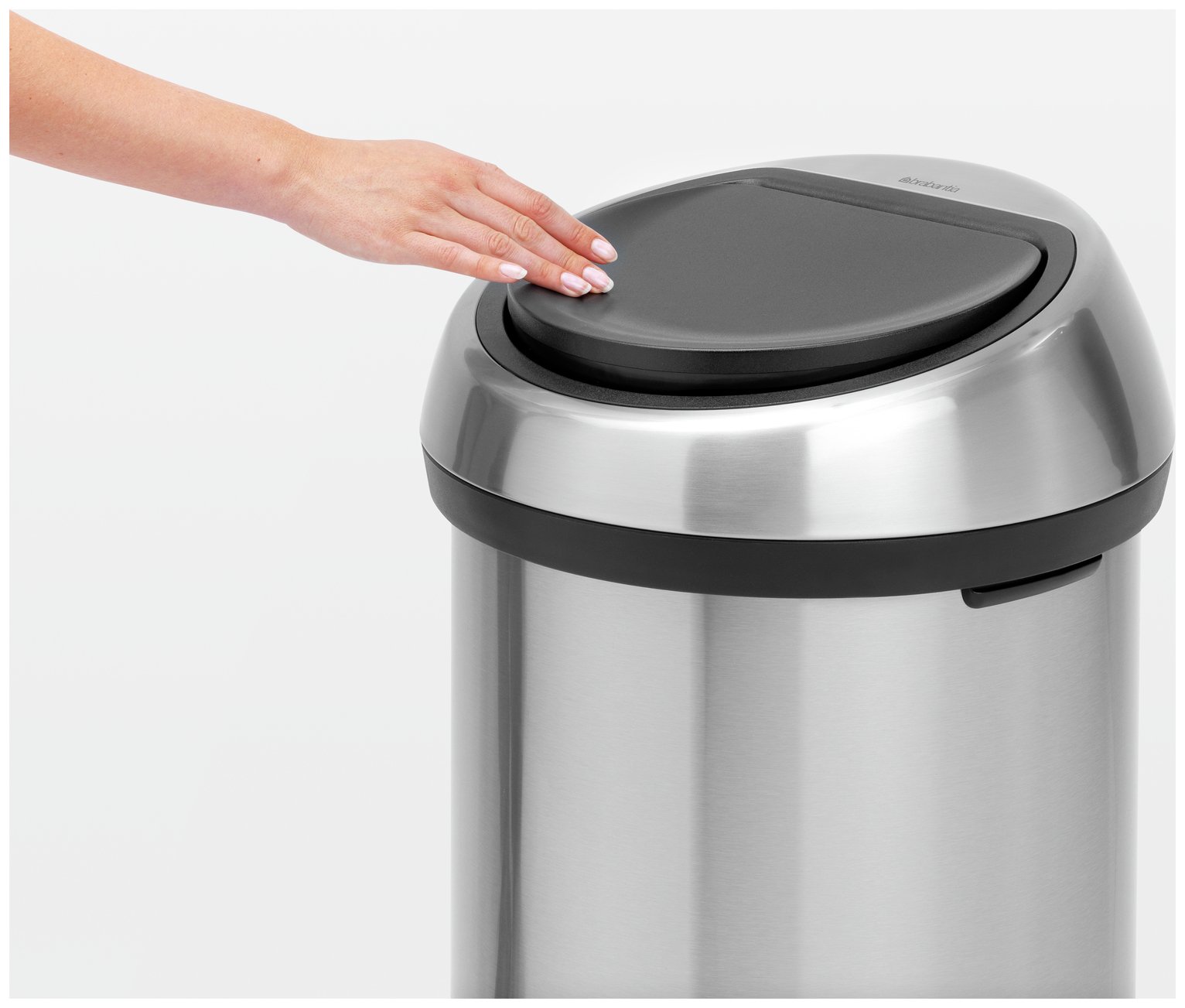 Brabantia 60 Litre Touch Top Kitchen Bin - Matt Steel