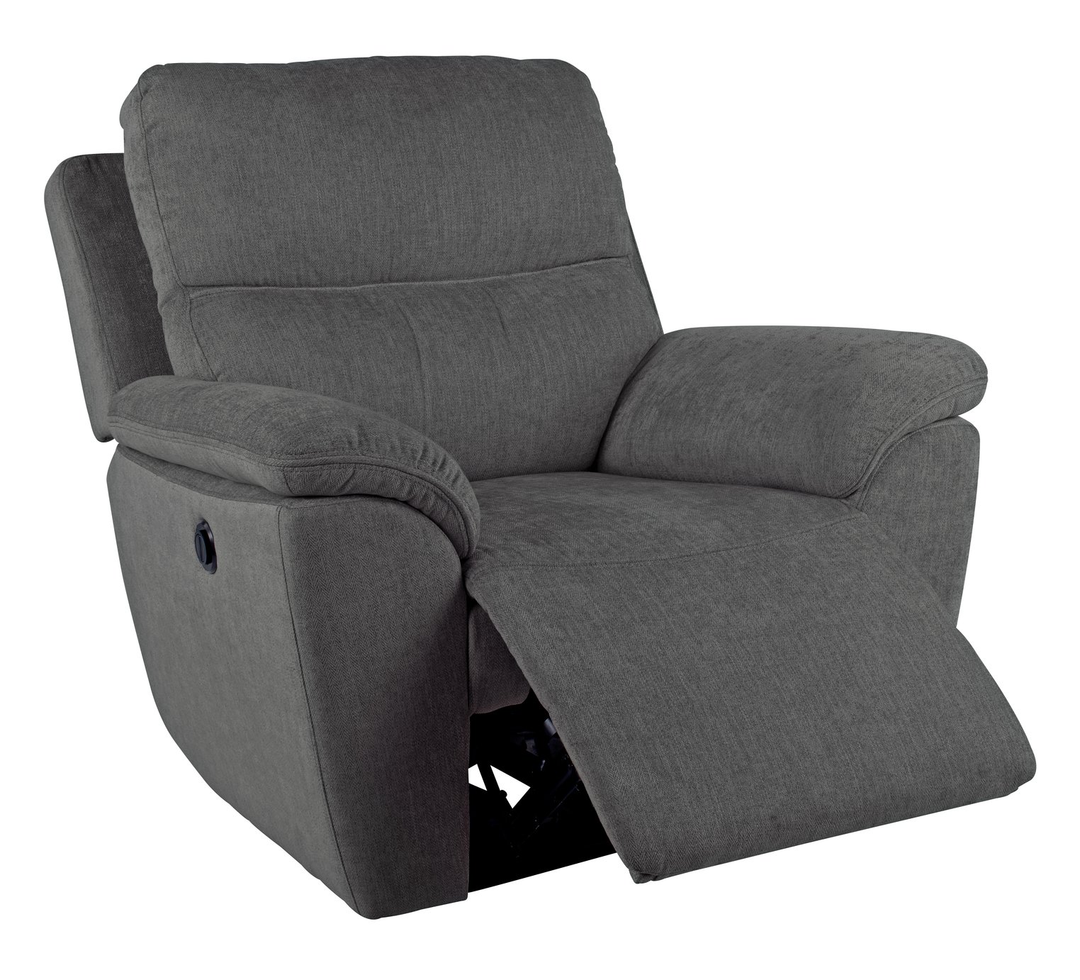 Argos Home Sandy Fabric Power Recliner Chair - Charcoal