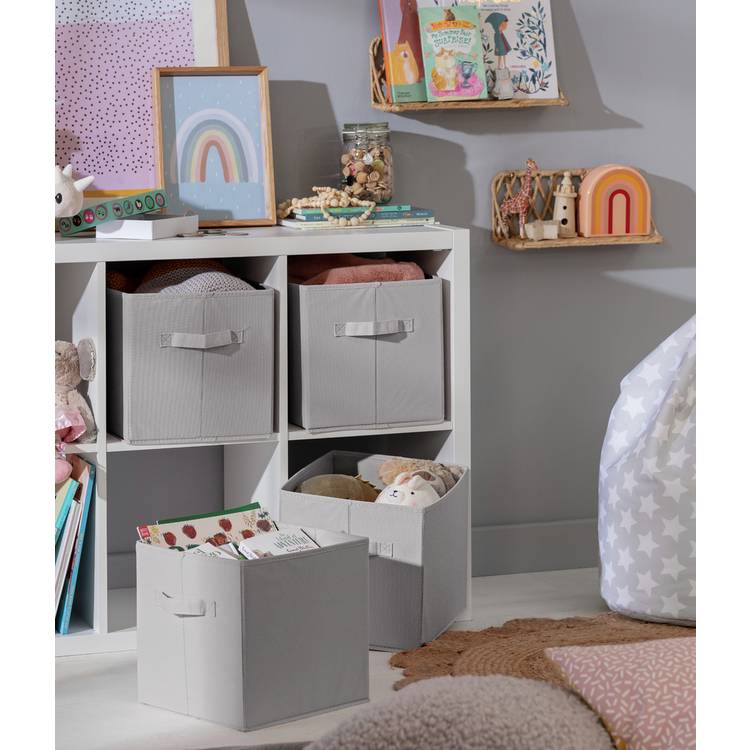 Argos Home Set of 4 Grey Storage Boxes 0