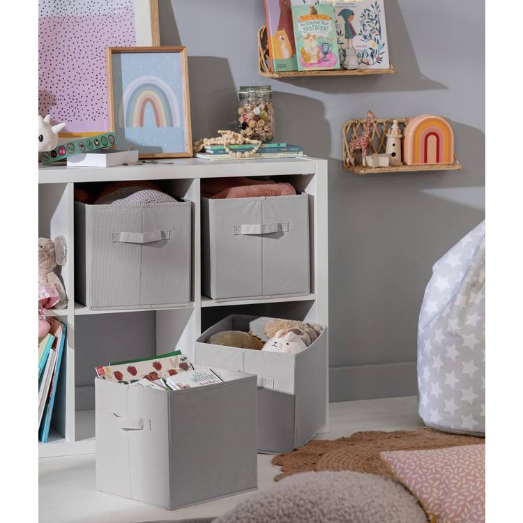 Argos Home Set of 4 Grey Storage Boxes 0