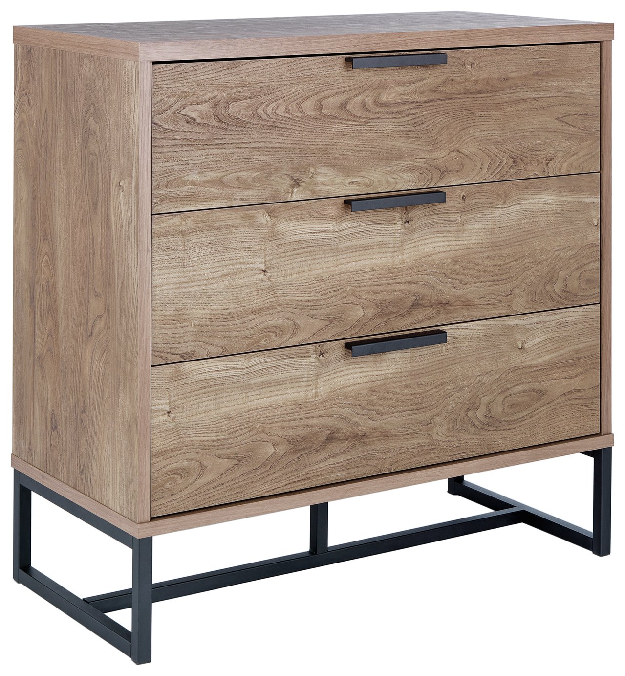 Habitat Nomad 3 Drawer Chest - Oak Effect