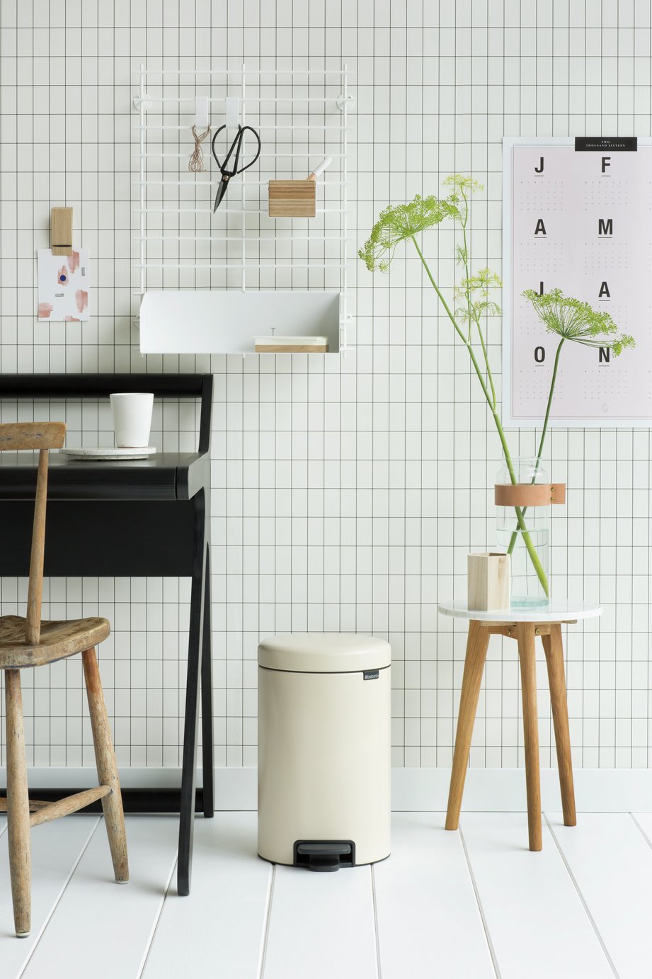 Brabantia newIcon 12 Litre Pedal Bin - Almond