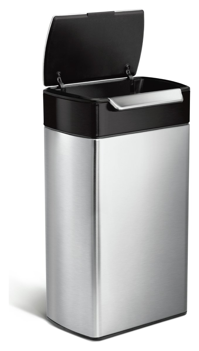 simplehuman 40L Rectangular Touch Bar Bin - Brushed S/Steel