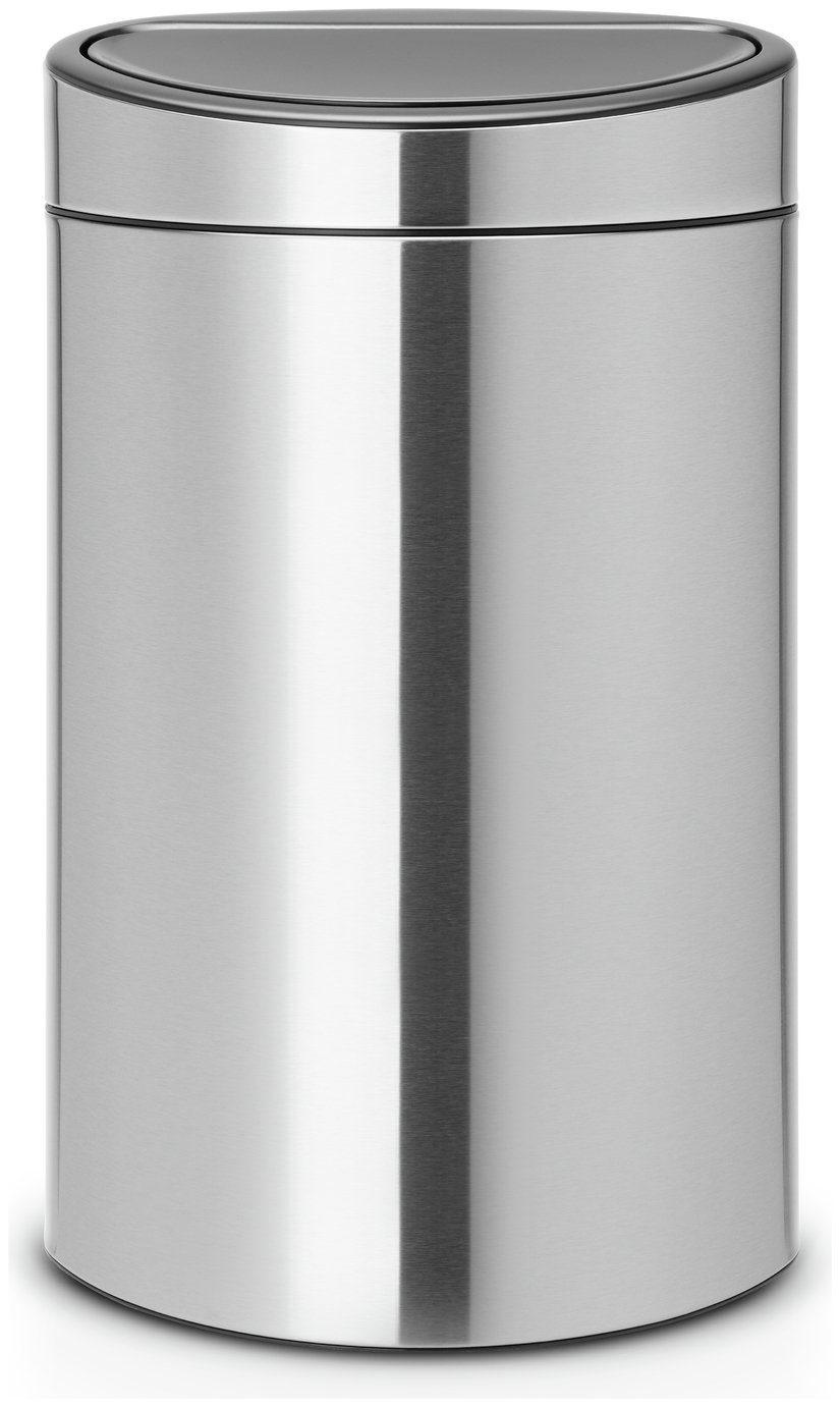 Brabantia Touch Top Recycling Bin - Matt Steel