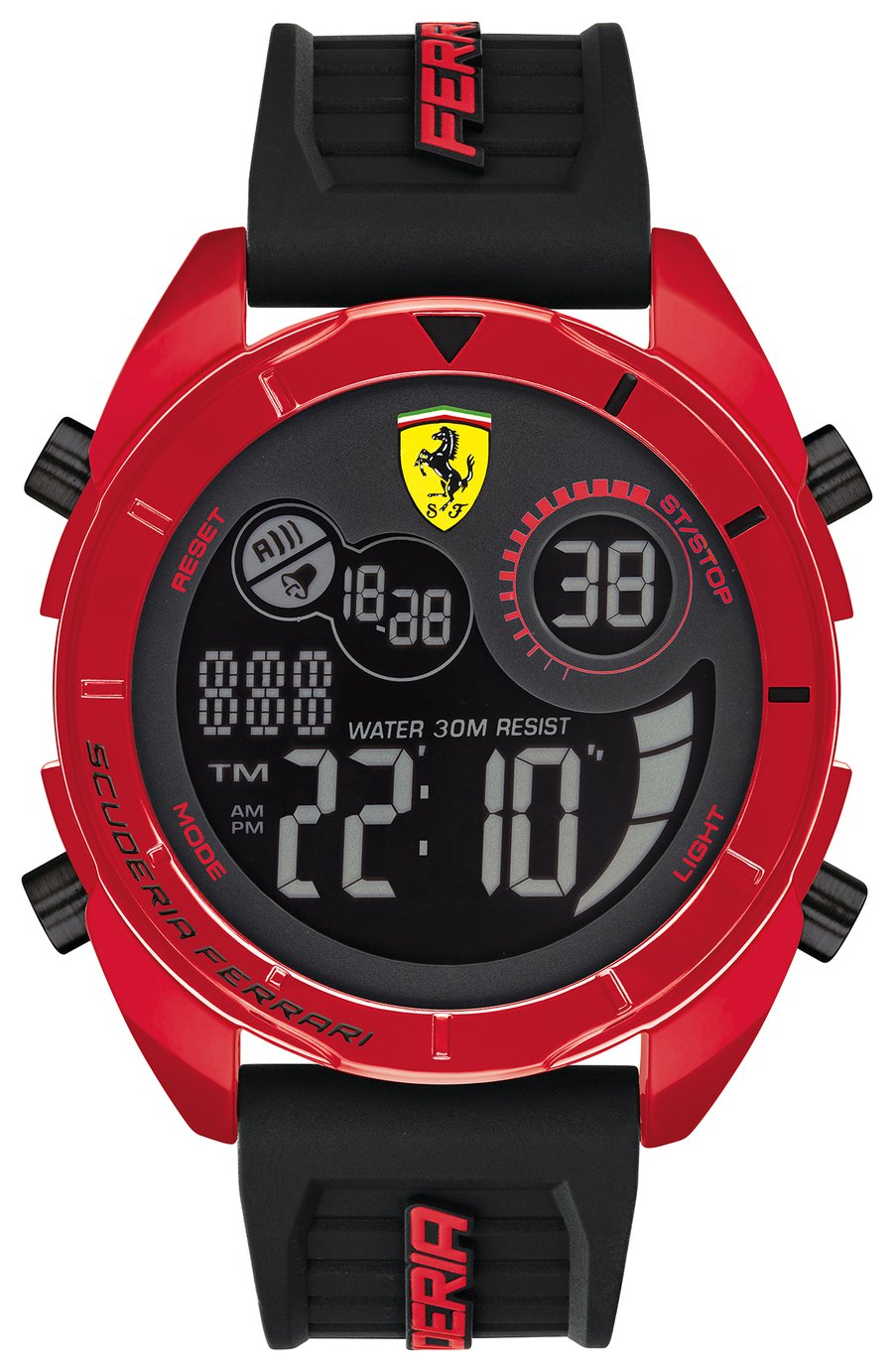 Scuderia Ferrari SFO Men s Black Strap Digital Watch 8529026