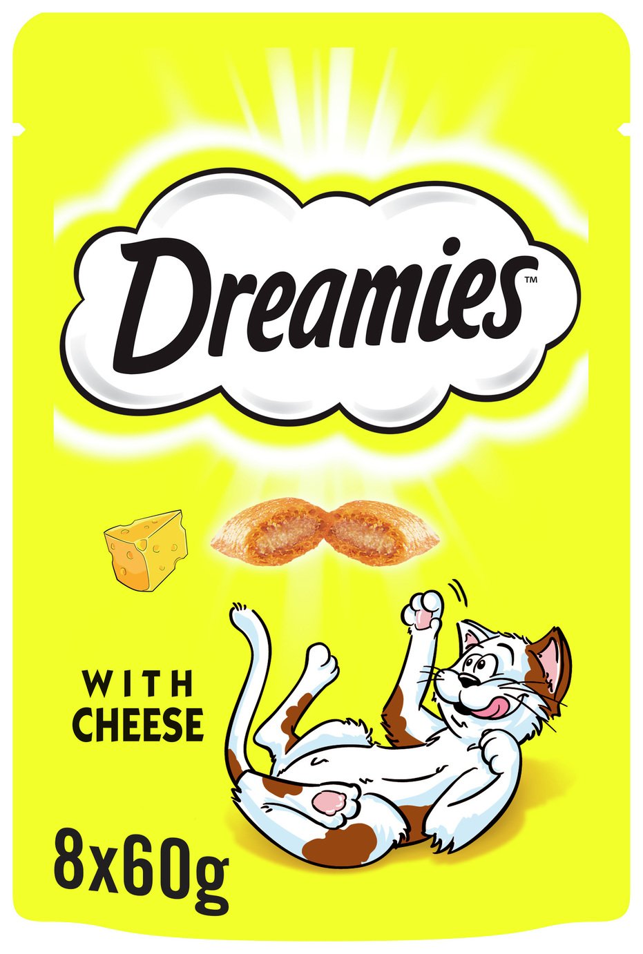 Dreamies Cat Treats with Cheese - 8 x 60g