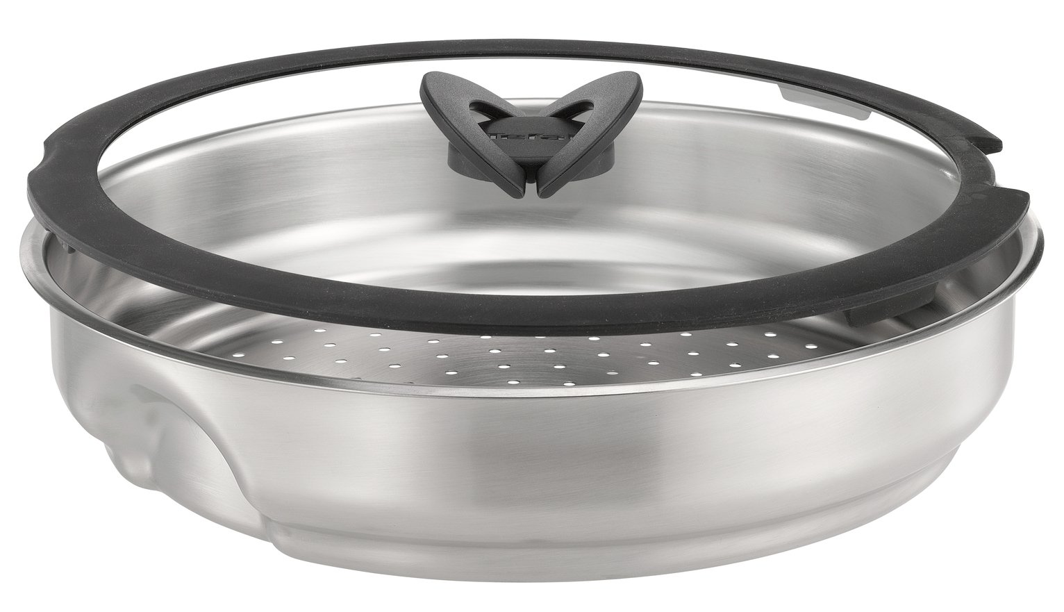 Tefal Ingenio 28cm St Steel Steamer Insert with Glass Lid Reviews