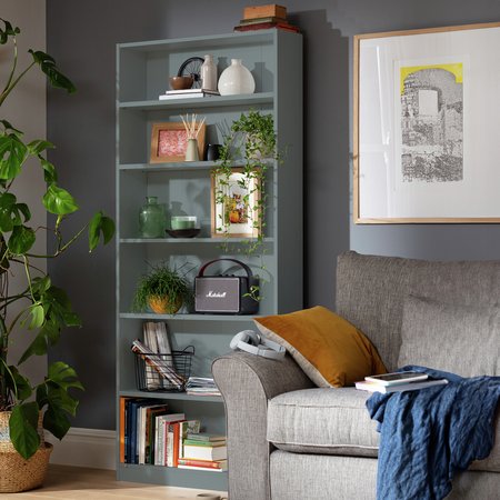 Habitat Maine 5 Shelf Tall Wide Bookcase - Grey