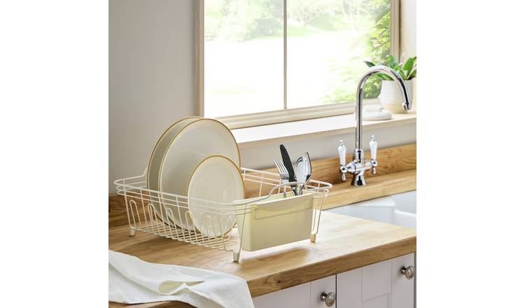 Argos Home Large Wire Dish Drainer - Cream