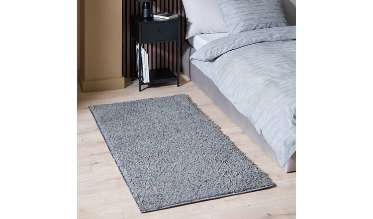 Argos Home Teddy Charcoal Runner - 80x150cm