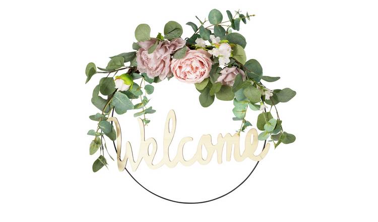 Welcome Floral Wreath