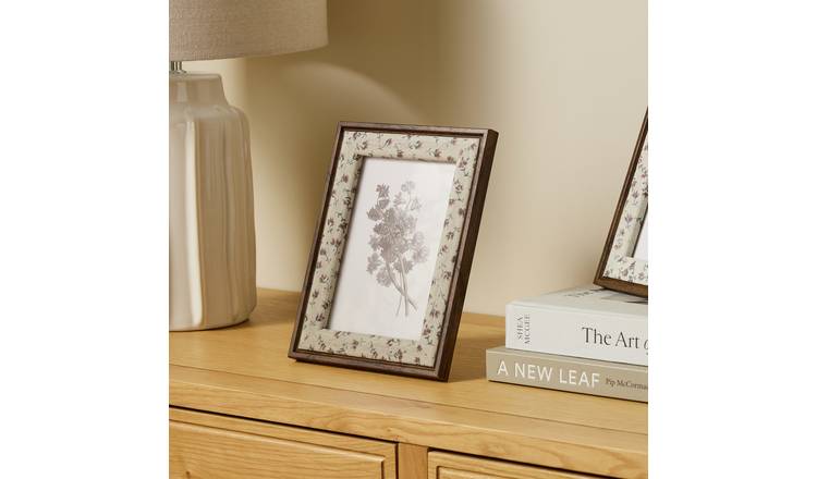 Argos Home Fabric & Wood Picture Frame - 5x7"