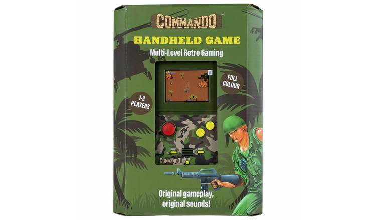 Fizz Commando Handheld Game Multi-Level Retro Gaming - Green