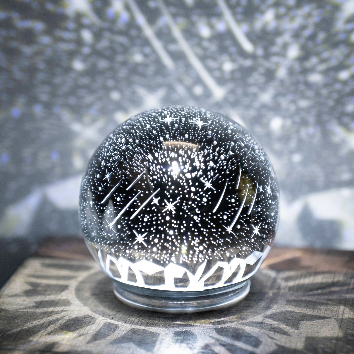 Fizz Creations LED Star Projector Light - White