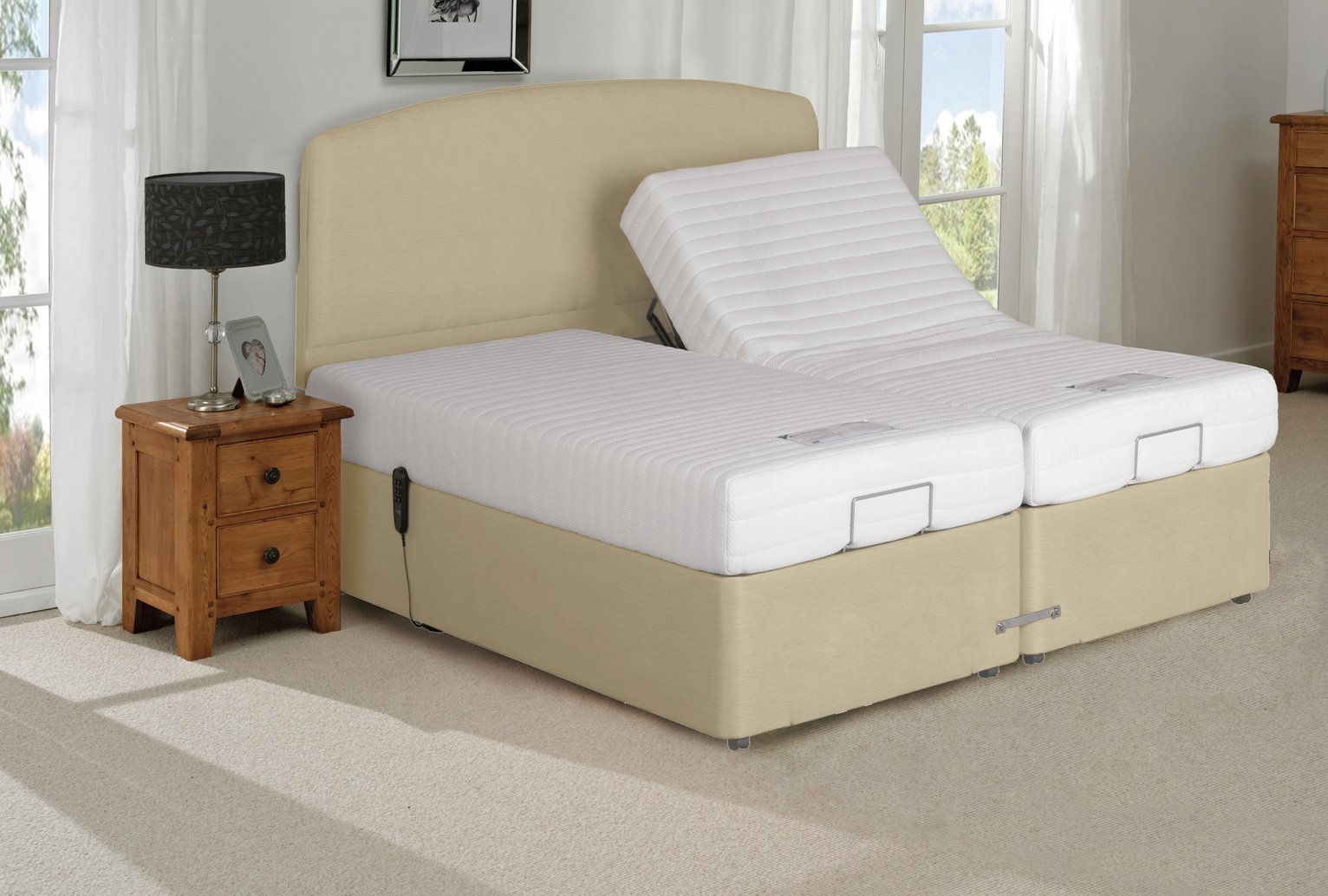 MiBed Lerwick Adjustable Kingsize Bed with Memory Mattress Reviews