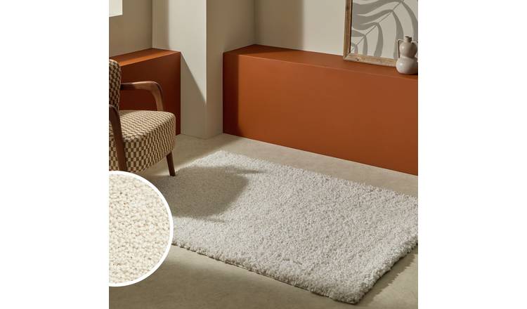 Habitat Noodle Cream Rug - 120x170cm