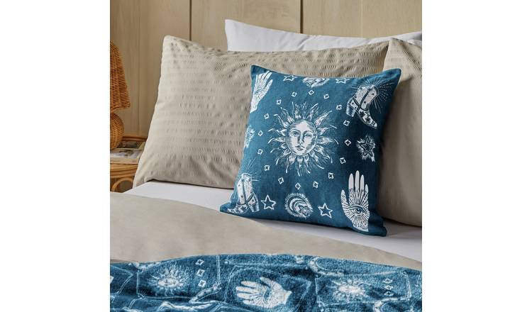 Argos Home Celestial Printed Cushion Blue - 43x43cm