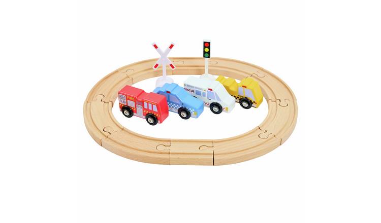 Chad Valley Oval Wooden Train Track Set