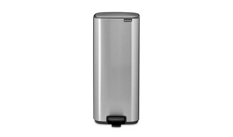 Brabantia Bo 30 Litre Pedal Bin - Matt Steel