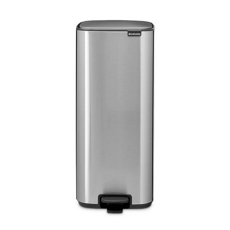 Brabantia Bo 30 Litre Pedal Bin - Matt Steel 0