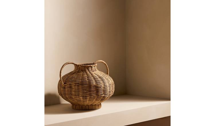 Habitat Woven Rattan Medium Vase