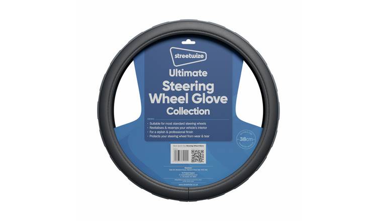 Streetwize Ultimate Steering Wheel Glove - Black Sports Grip