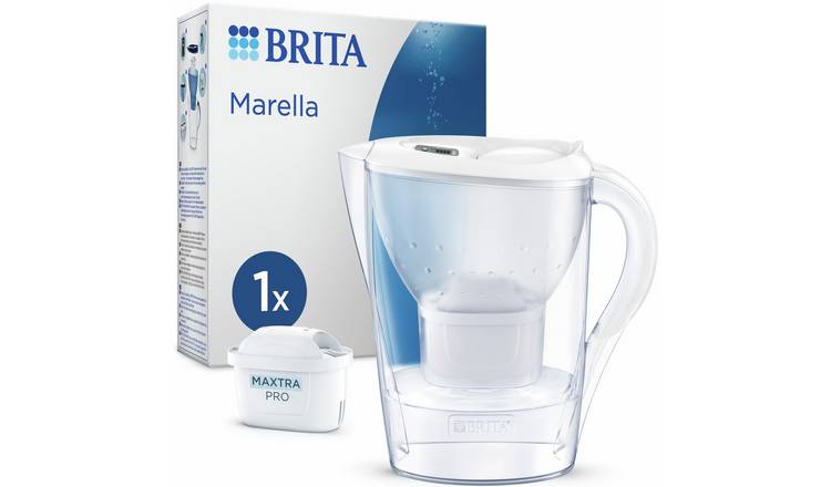 BRITA Marella Water Filter Jug - White - 2.4L 