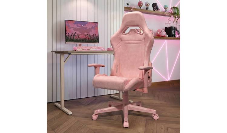 X Rocker Juno Office Gaming Chair - Pink