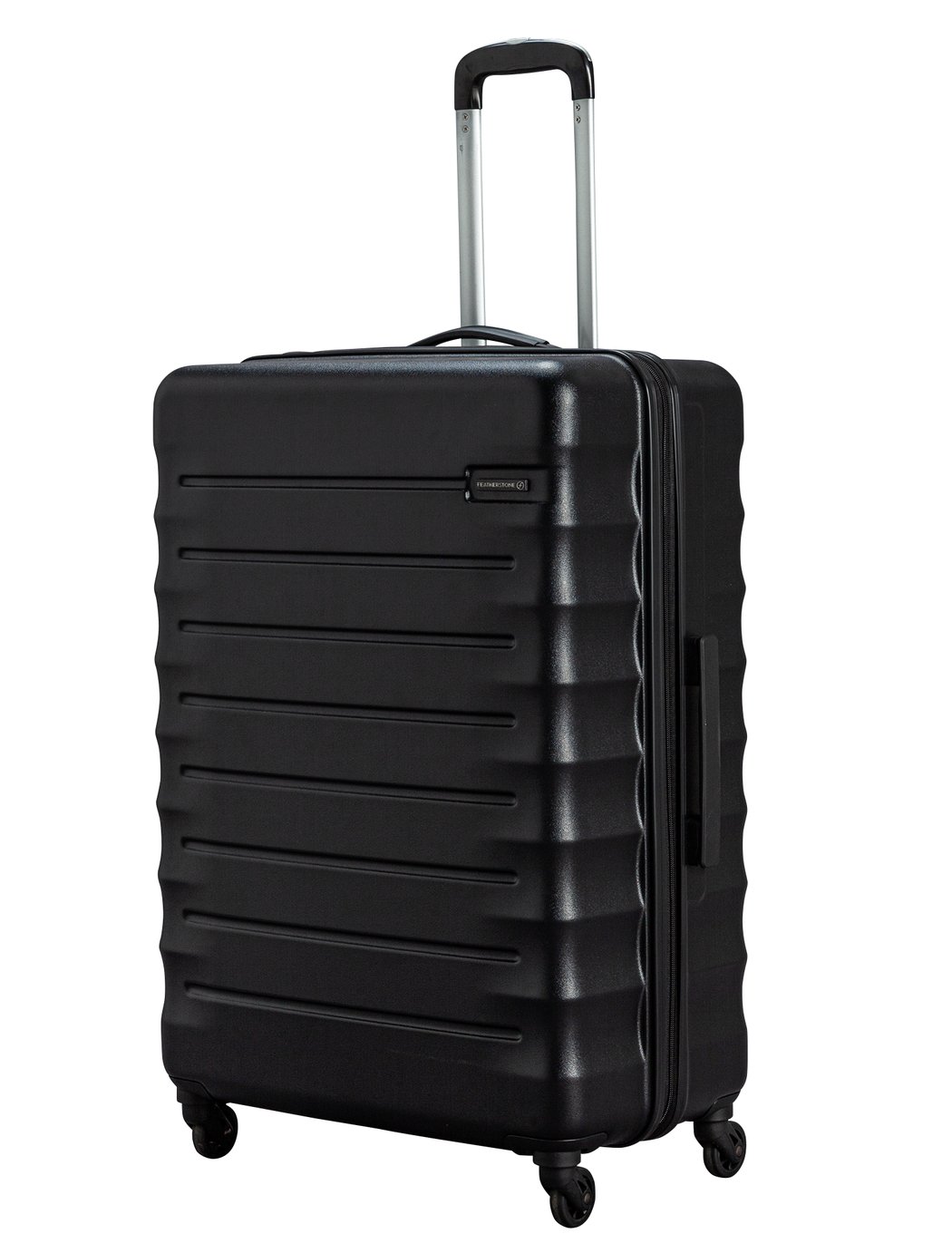 Featherstone 4 Wheel Hard Large Suitcase - Black