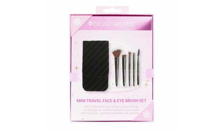 Brushworks Mini Travel Face & Eye Brush Set